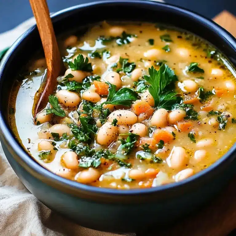 White Bean Soup with the Right Thickener